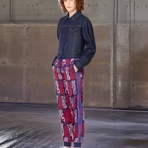 KENZO Paris - RARE Mermaid Jacquard Joggers - Size M Sweatpants Jogpants